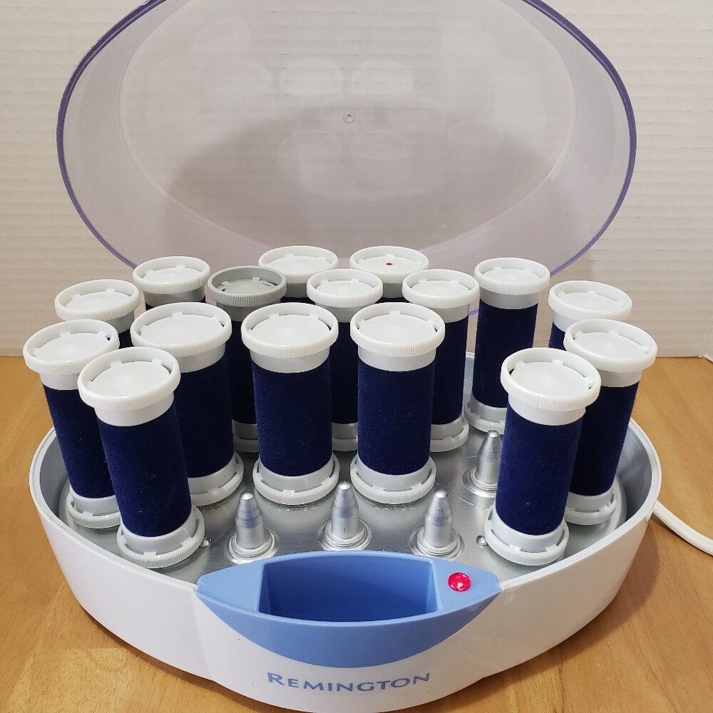 Remington Velvet Flocked Wax‎ Core Hot Curlers **Missing 4 Curlers & Clips**